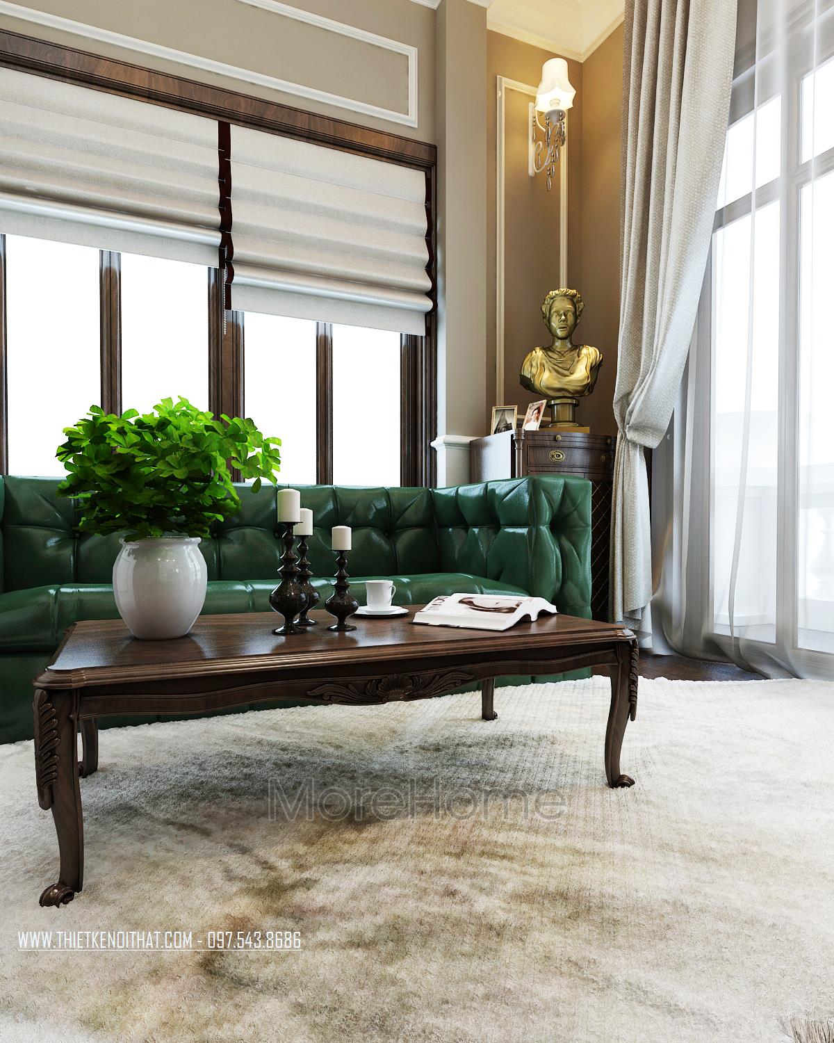 Bàn trà gỗ óc chó WT - 00019